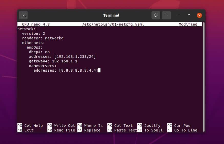 Cómo configurar una dirección IP estática en un sistema Linux