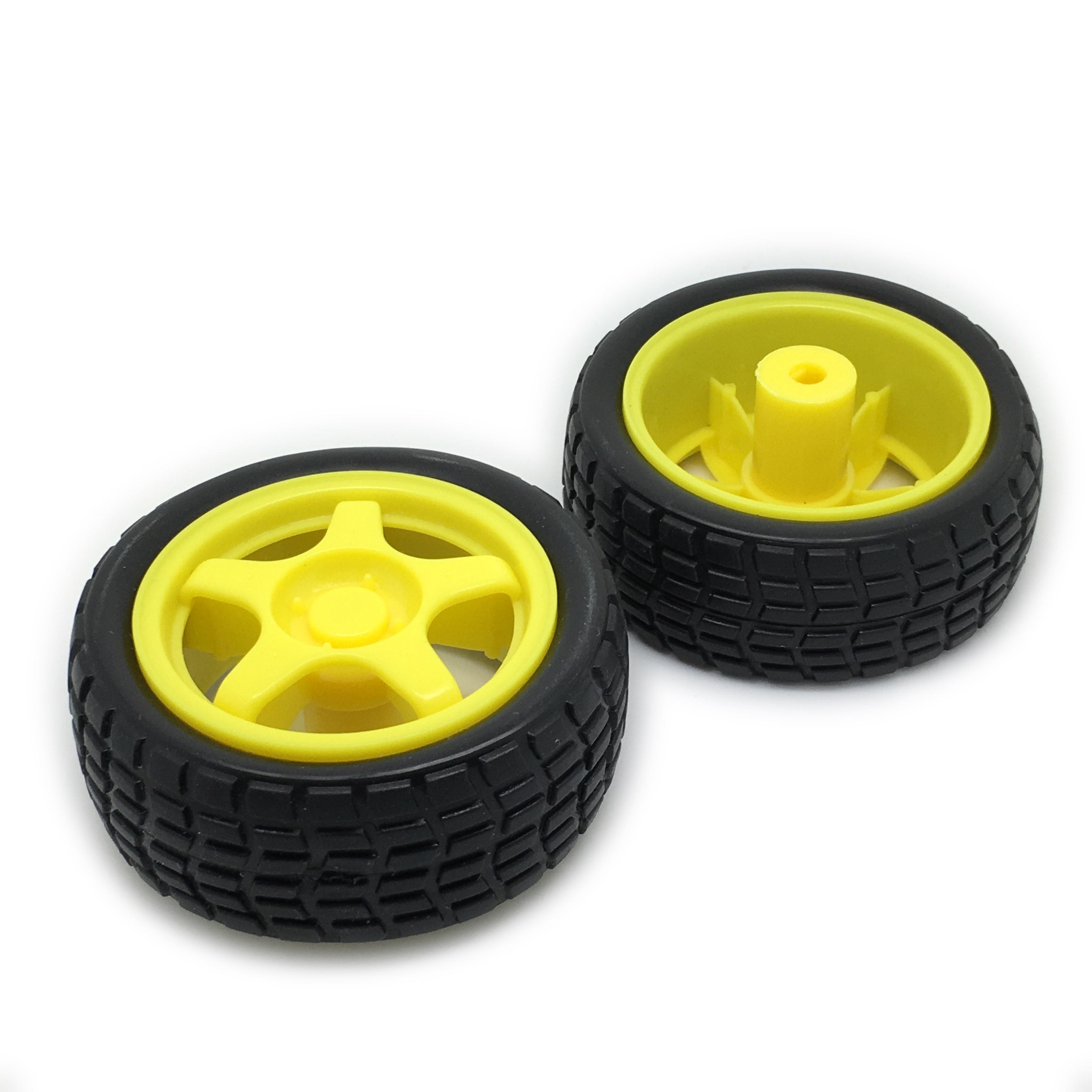 Pair of Chunky Wheels for Geared Motors Redfern Electronics