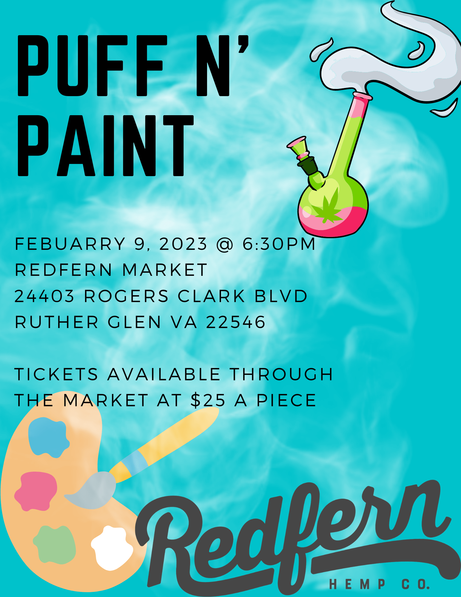 Puff N' Paint Redfern Hemp Co.