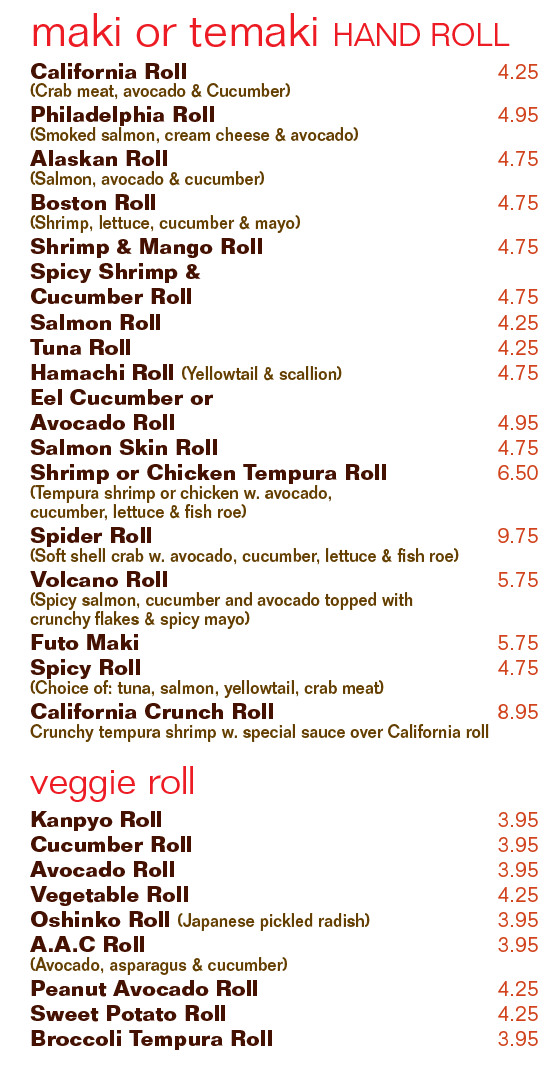 Red Ginger Sushi Teriyaki Ramen Japanese Restaurant 2230 EDGEWOOD RD