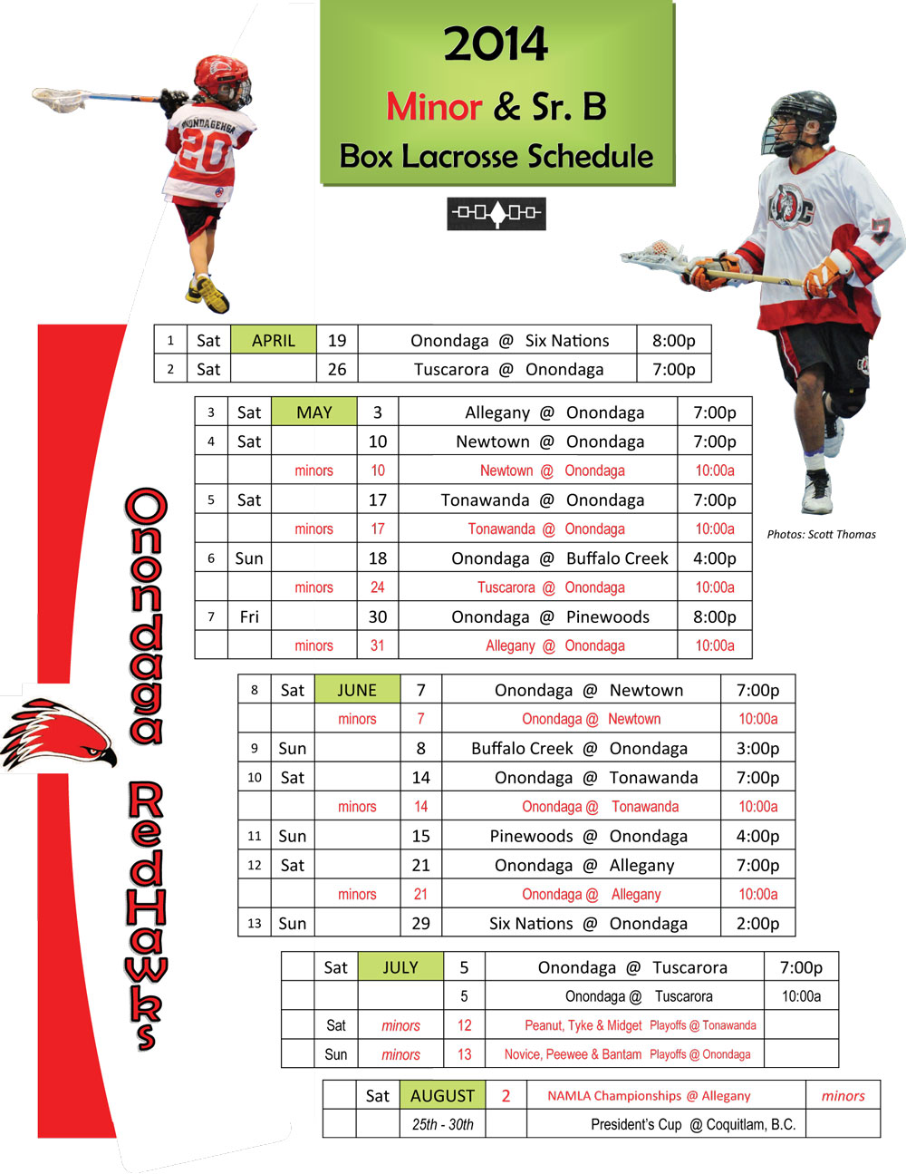 Redhawks Schedule 2024 Photos Page 23 Onondaga Redhawks Lacrosse