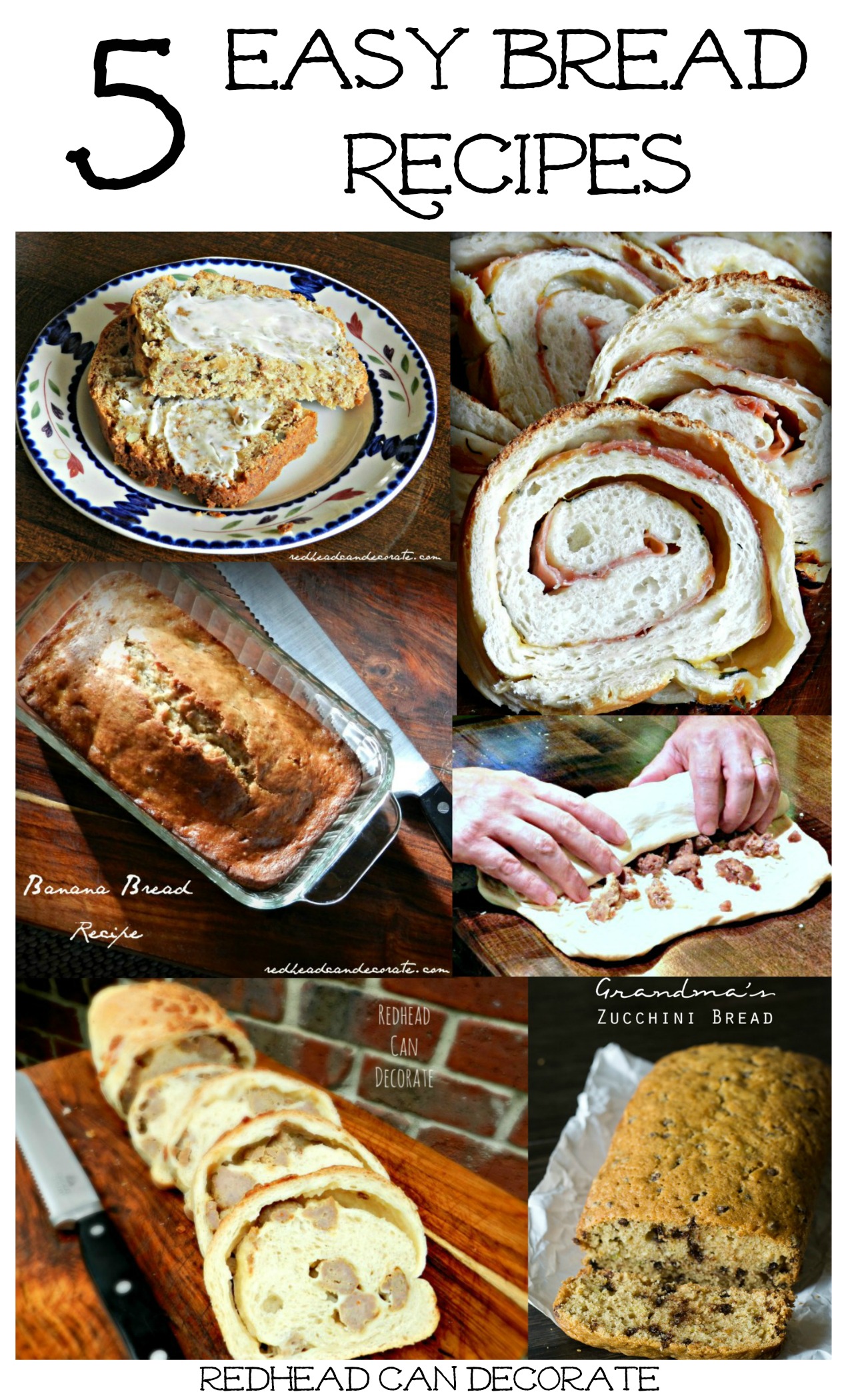 Ham & Cheese Breakfast Bread Redhead Can Decorate