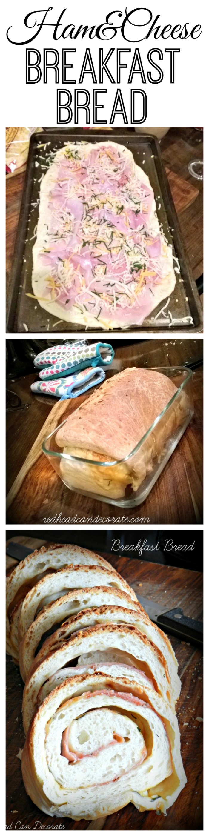 Ham & Cheese Breakfast Bread Redhead Can Decorate