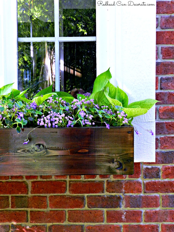 DIY Wood Window Flower Box Redhead Can Decorate