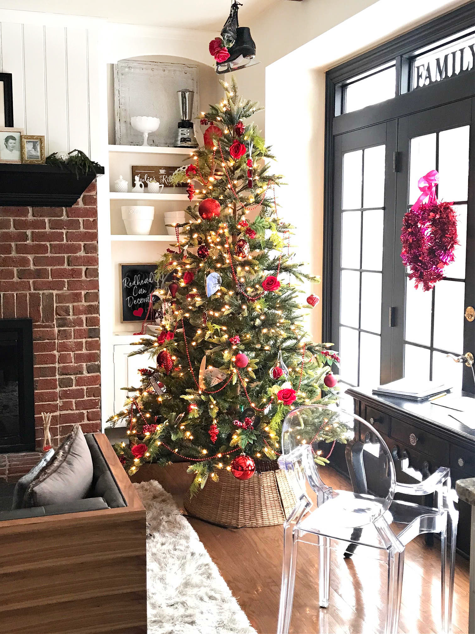 2022 Christmas Repurpose Repurpose Your Christmas Cards For A Valentine's Day Tree - Redhead Can Decorate