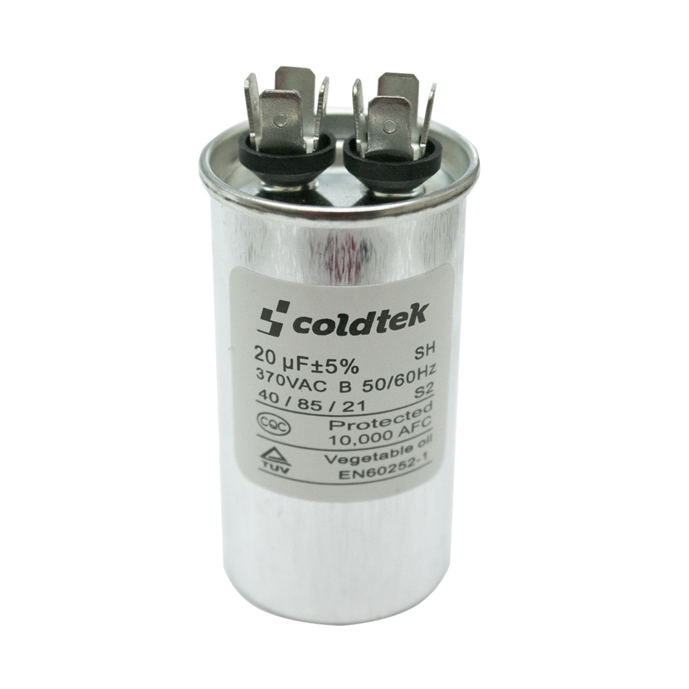 CAPACITOR 20 MF 370 VCA REDONDO ALUMINIO T/CONTINUO A/A Redhogar