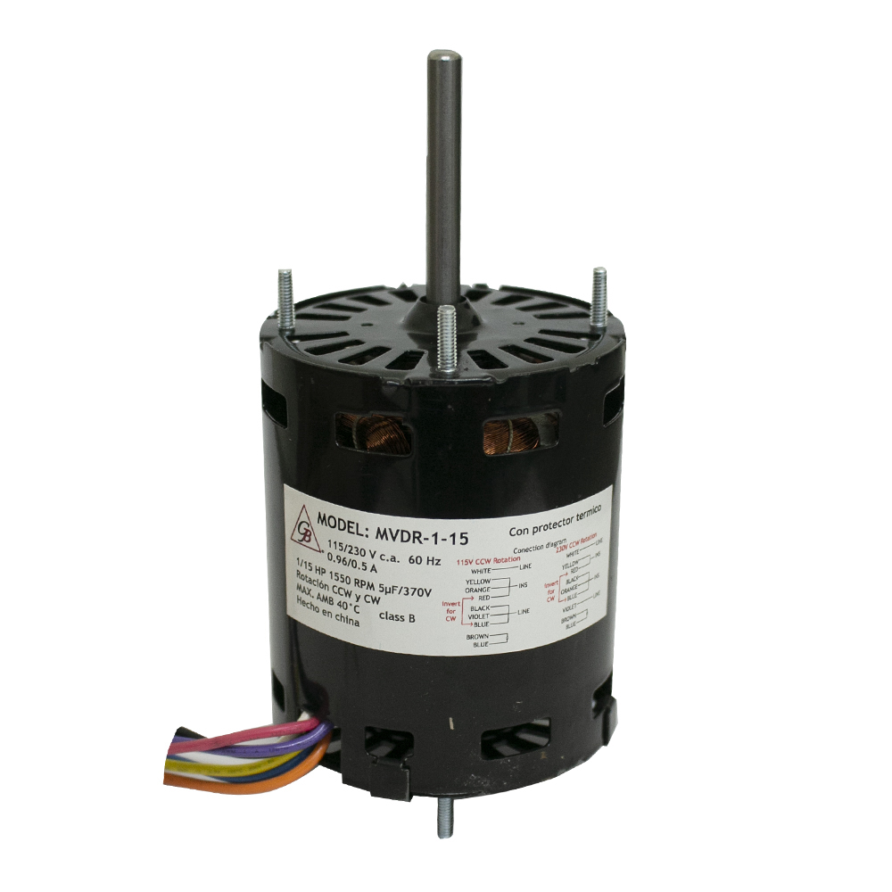 MOTOR ELECTRICO REVERSIBLE VOLTAJE DUAL 1/15HP 115-220 | Redhogar