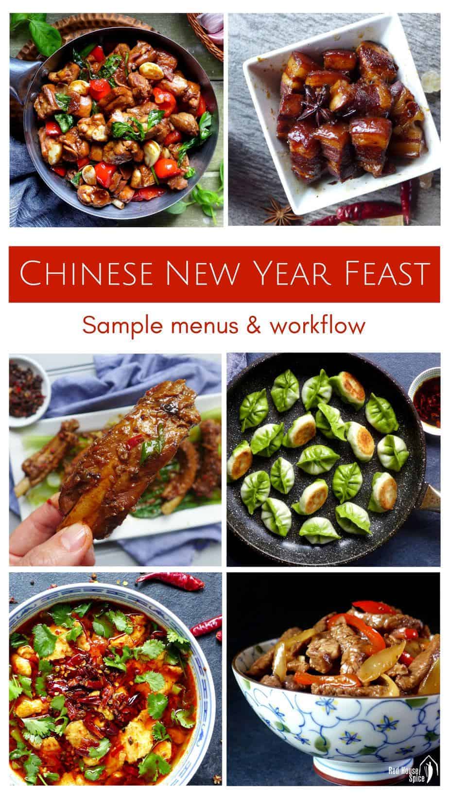 How to prepare a Chinese New Year Feast: sample menus &amp; workflow | Red
