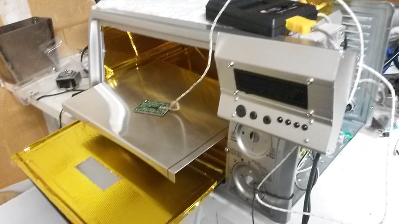 thumperthoughts SMD Toaster Reflow Oven Build