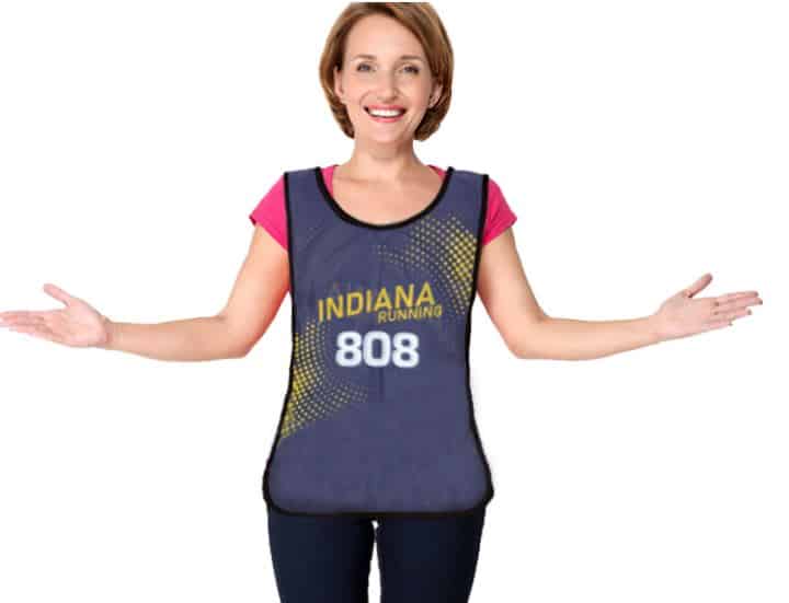 Custom Sport / Training Bib / Adult Large Red Iron Brand