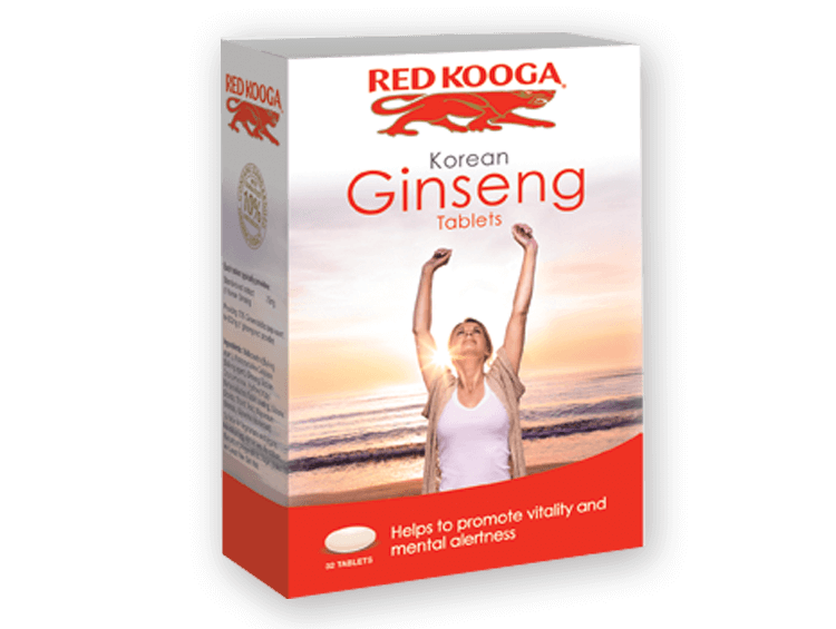 Korean Ginseng and Ginkgo Biloba Tablets® Red Kooga