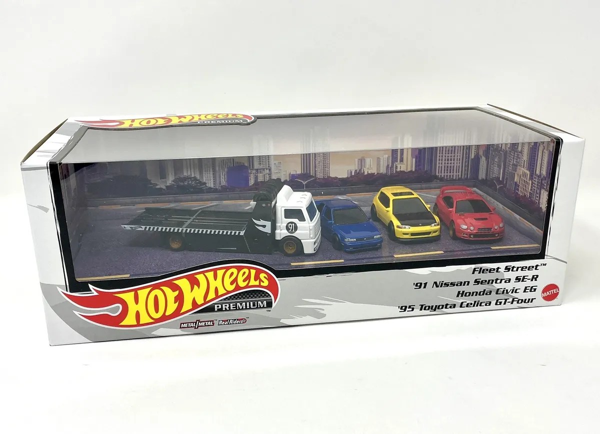 Hot Wheels Premium Collectors Diorama JDM Tuner Box Set Redline Diecast