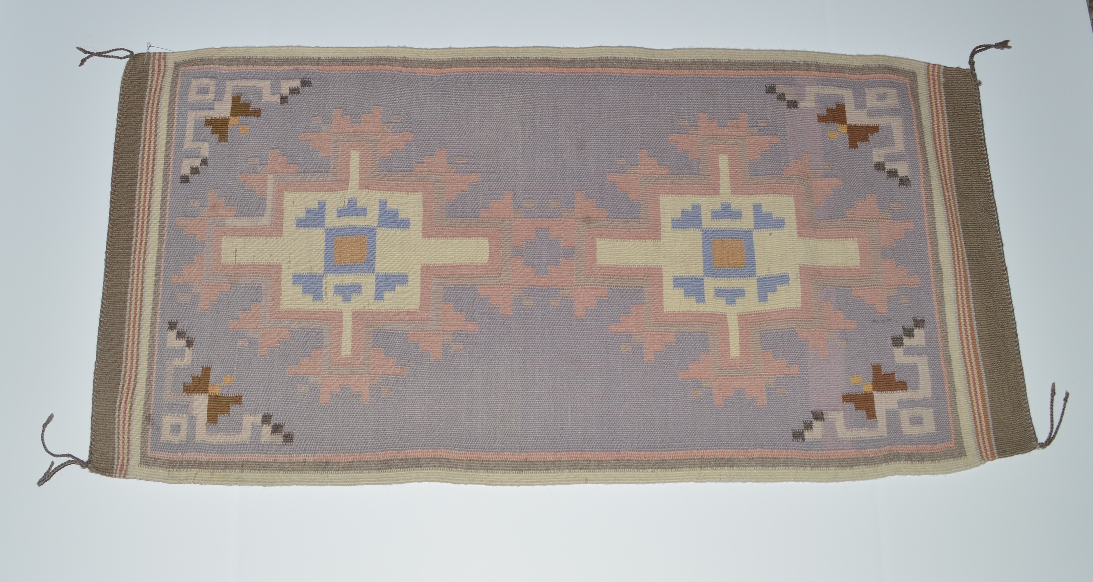 Navajo Woven Small Rug Bew734 Red Mesa Gallery
