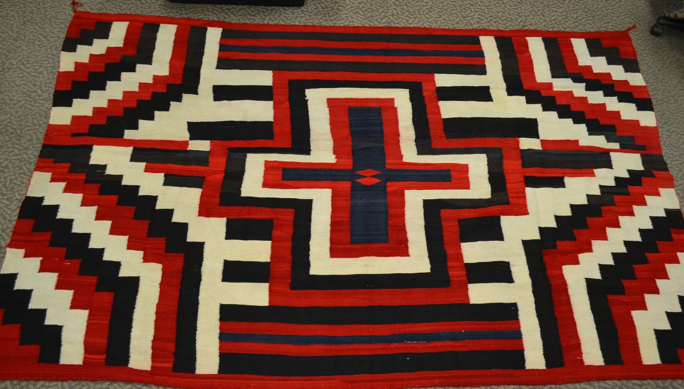 Native American Navajo Large Transitional Chief’s Rug Circa 1910 Bew