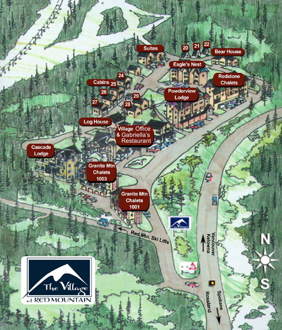 Getting to Red Mountain Village, Red Resort, Rossland BC
