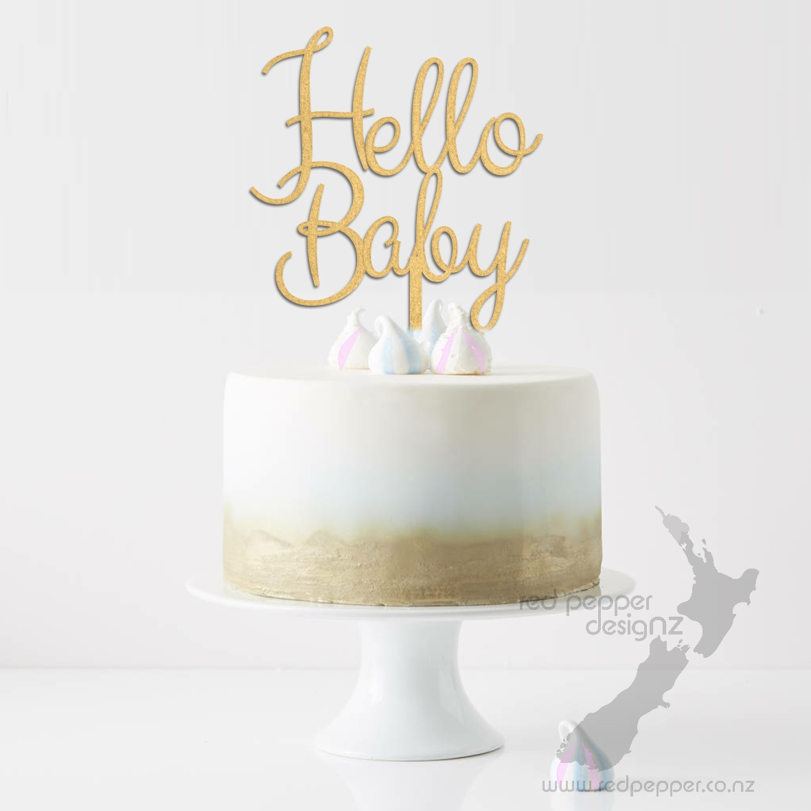 Hello Baby Click … Baby shower …… Reveal cake red pepper desigNZ