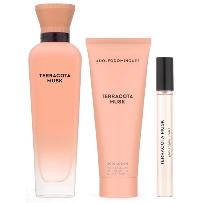 Red Perfume Set Terracota Musk Edp 120ml + Edp 10ml + Body Lotion 75ml