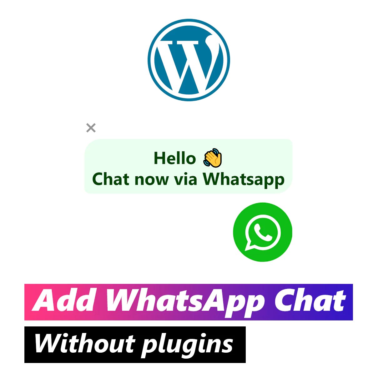 How to Add WhatsApp Chat to WordPress without plugins