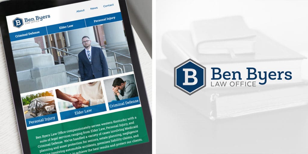 Ben Byers Law launches website with a new logo Red Pixel Studios