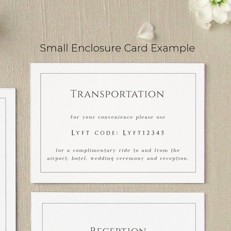 Small Enclosure Card 120 lb Red Punch Design