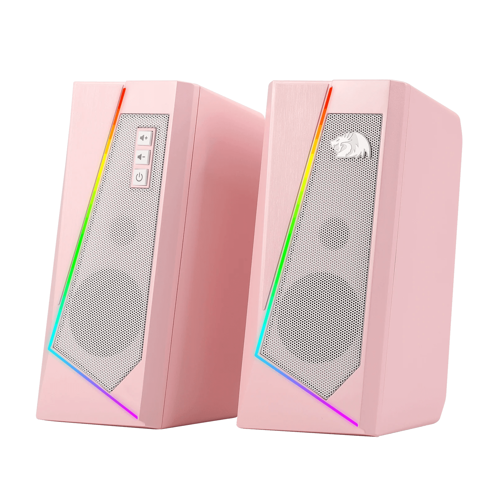 Redragon GS520 RGB Desktop Speakers, Pink