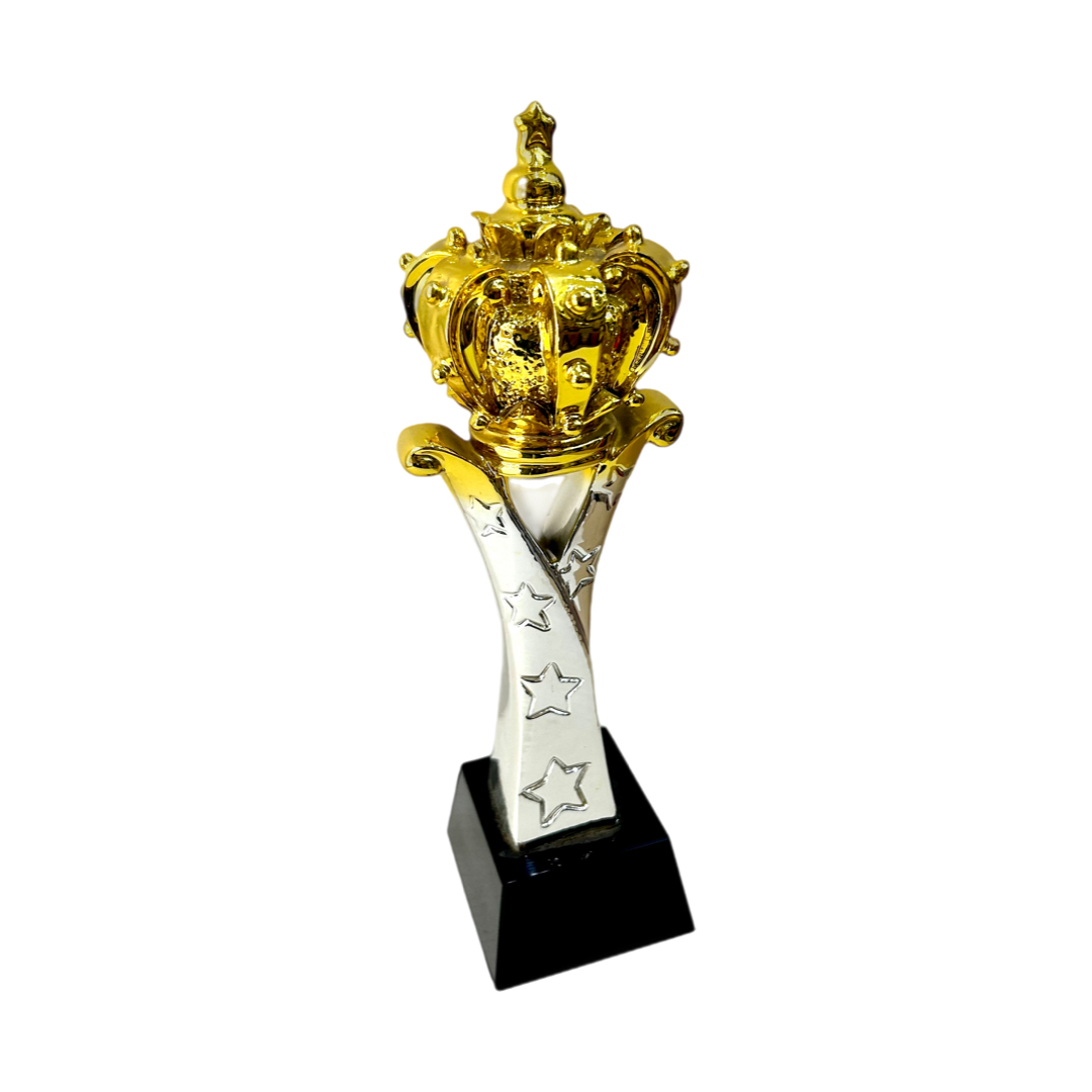 Crown Trophy Resin Red Ribbons Corporate Gifts