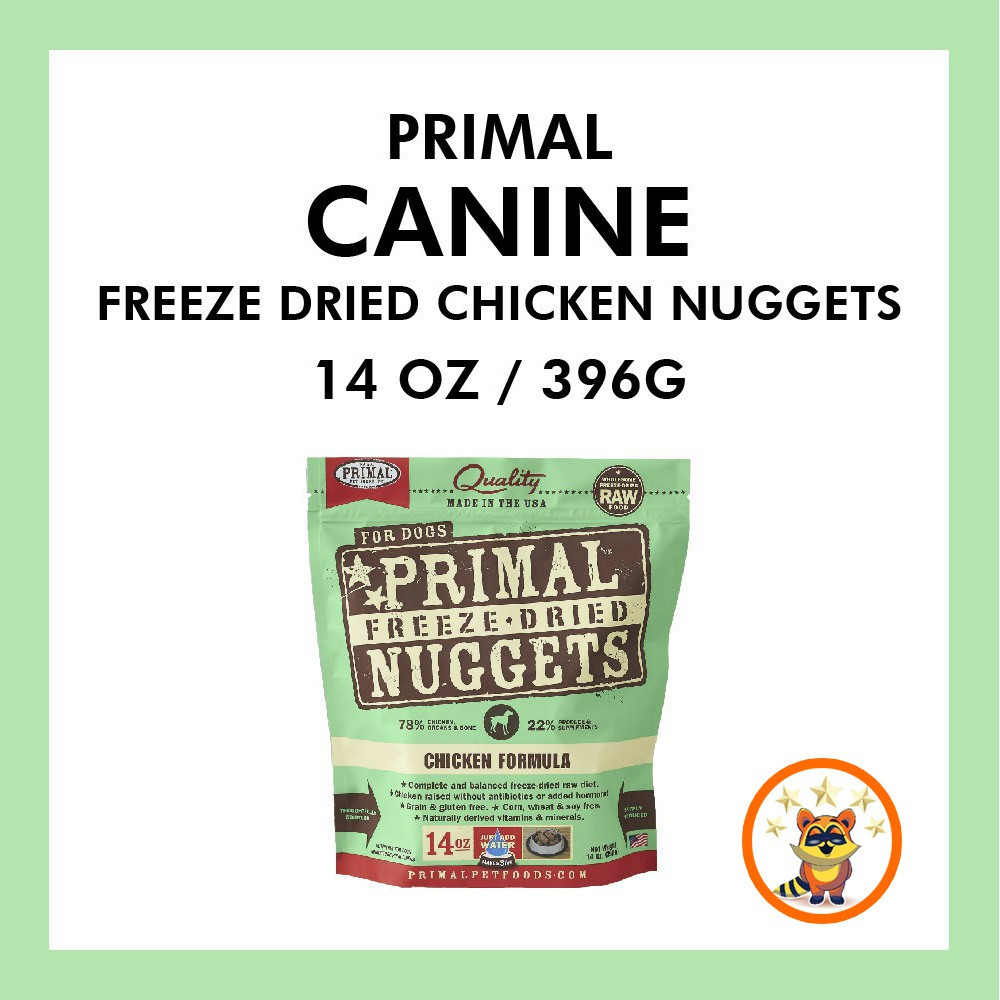 Primal Dog Canine Freeze Dried Chicken Nuggets 14oz (396g) RedRusa