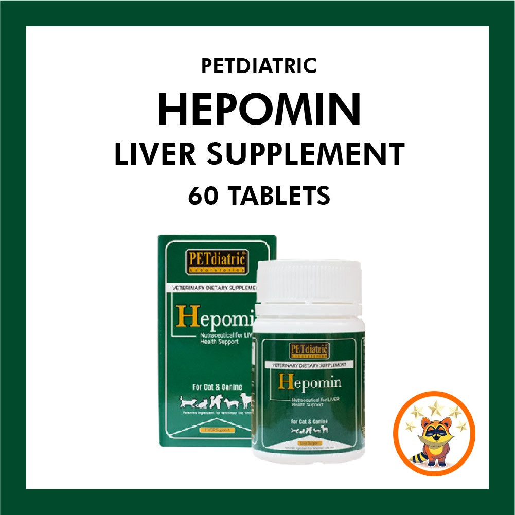 PETDiatric® HEPOMIN Canine Feline Liver Supplement 60 tablets RedRusa