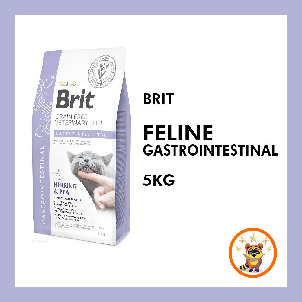 Brit Grain Free Vet Diet Feline Gastrointestinal Cat Dry Food 5kg RedRusa