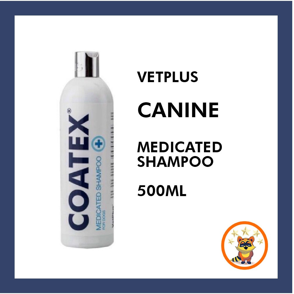 VetPlus COATEX® Medicated Shampoo 500ml For Dog Canine RedRusa