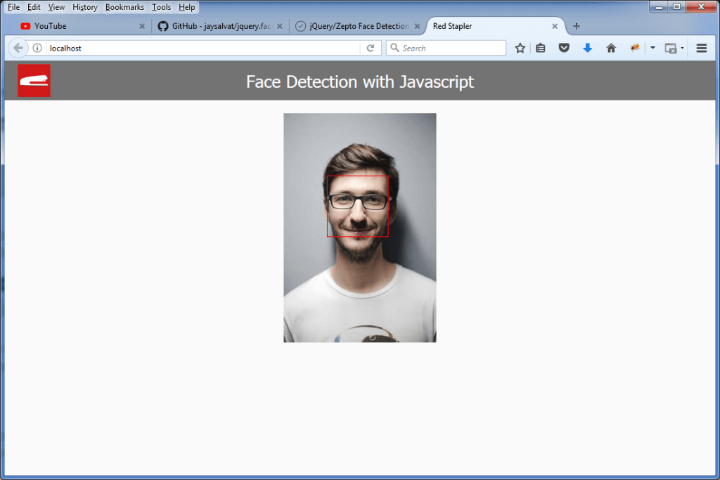 Face Detection with Javascript in 3 Minutes Red Stapler