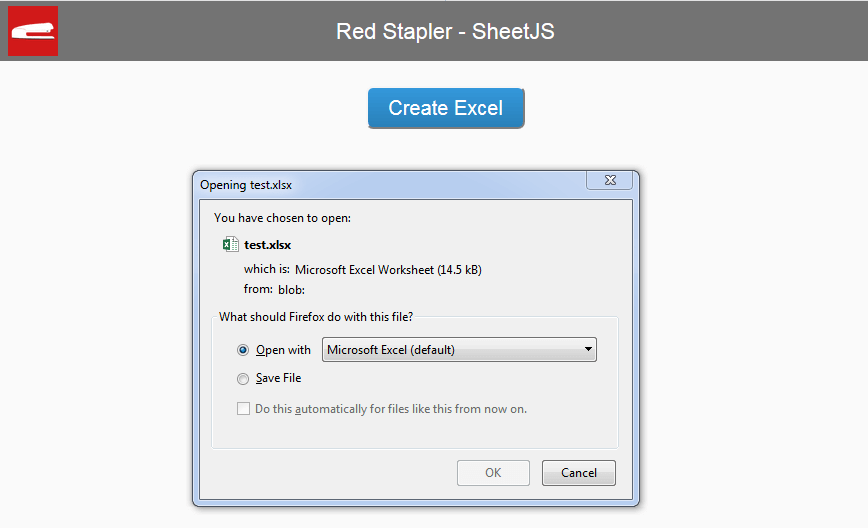 SheetJS Tutorial Create xlsx with Javascript Red Stapler