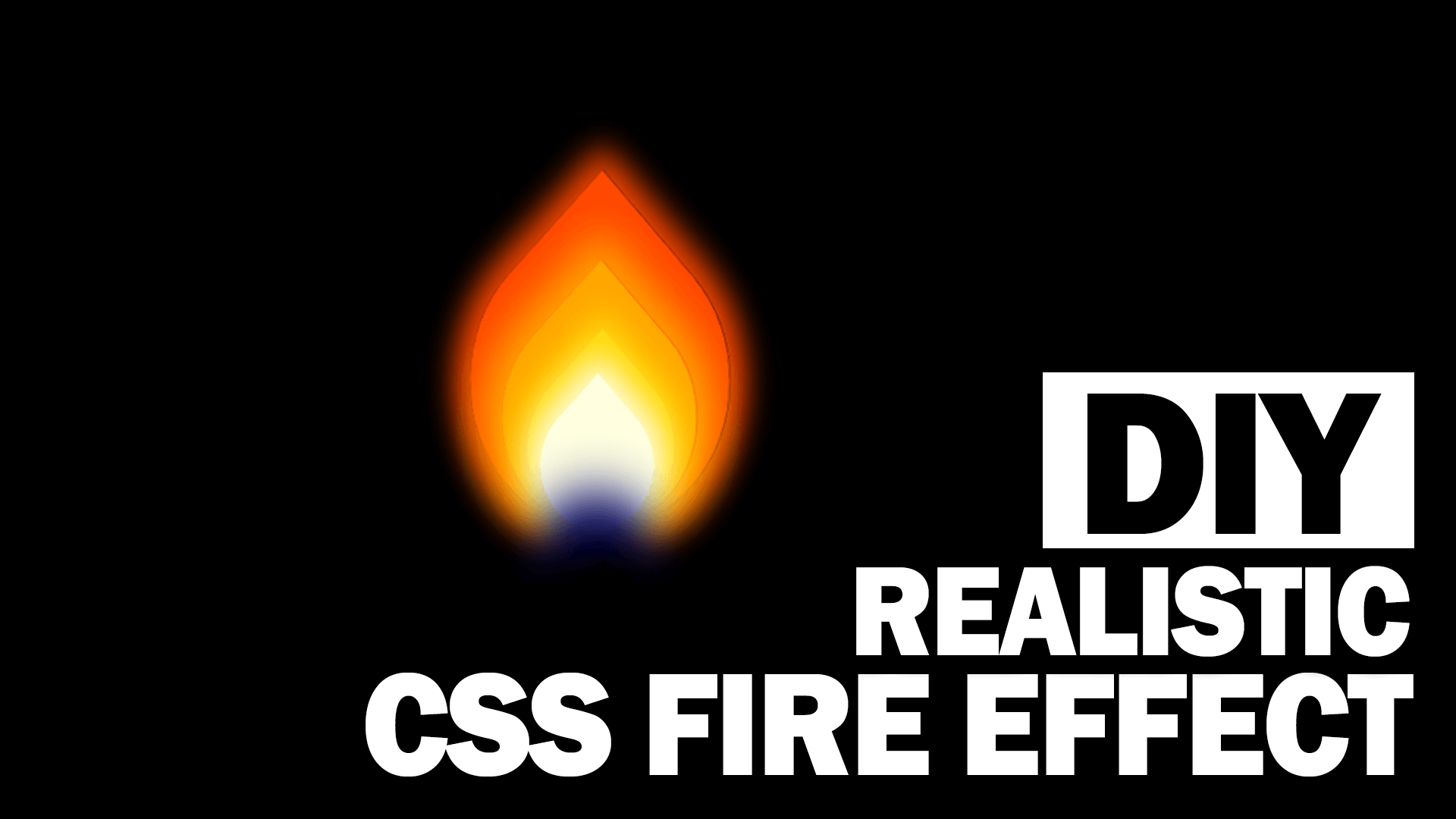 Easy Realistic CSS Fire Effect Red Stapler