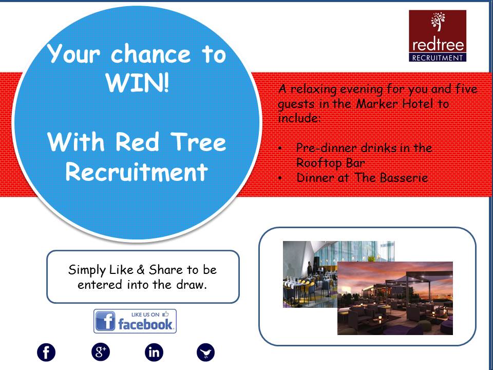 Your chance to win with Red Tree Recruitment! Red Tree Recruitment