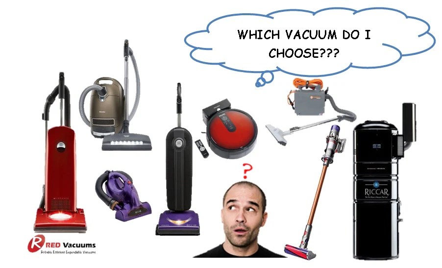 Types of Vacuum Cleaners and Their Uses For Cleaning Red Vacuums