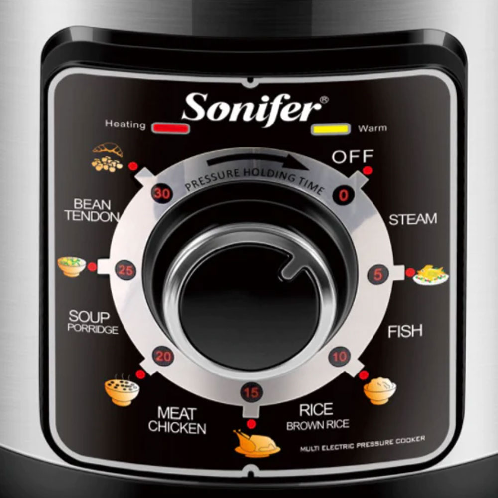 Sonifer Electric 6.0L Pressure Cooker SF4009 Redwave Online