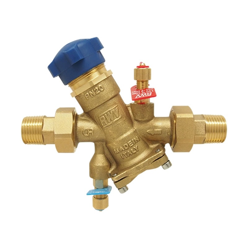 9707T DZR Brass Pressure Independent Control Valve (PICV) with Tailpieces REDWHITE VALVE CORP.