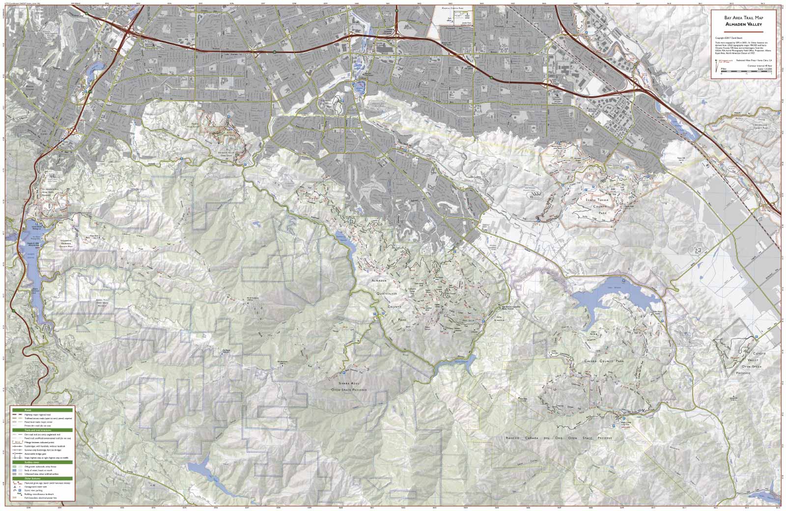 Almaden Valley trail map