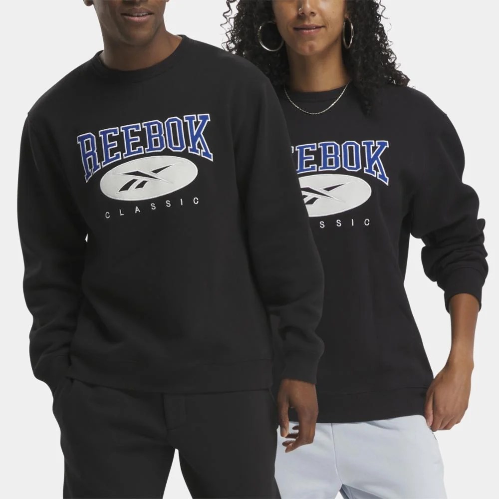 Reebok Apparel Men Classics Archive Essentials Crew Sweatshirt HOOPS B