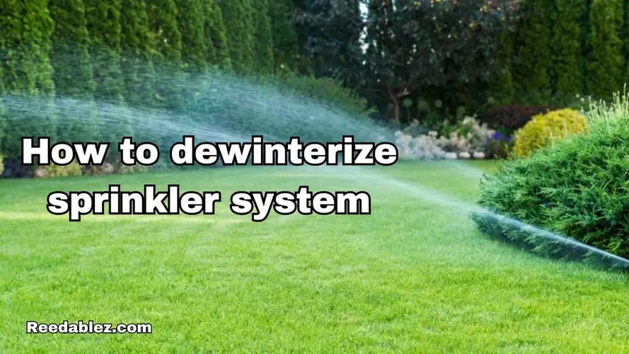 How to de-winterize sprinkler system? - Reedablez