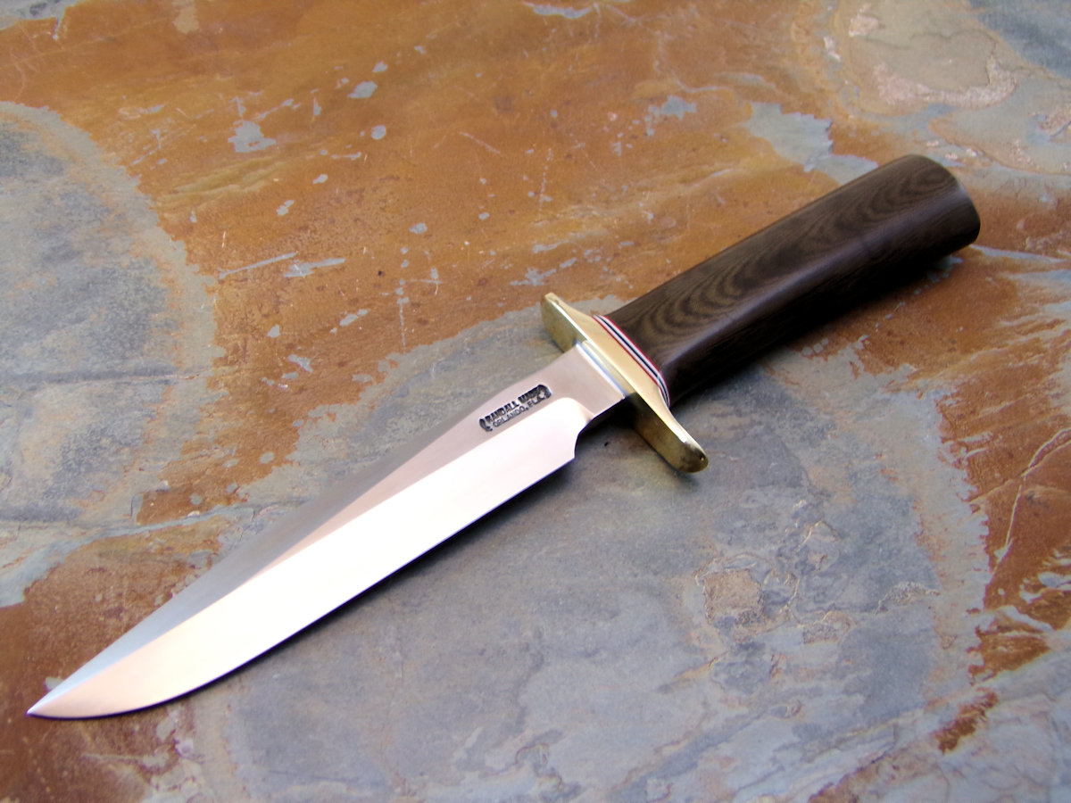 RANDALL MODEL 1 MICARTA 7'' FIGHTER FIXED BLADE KNIFE