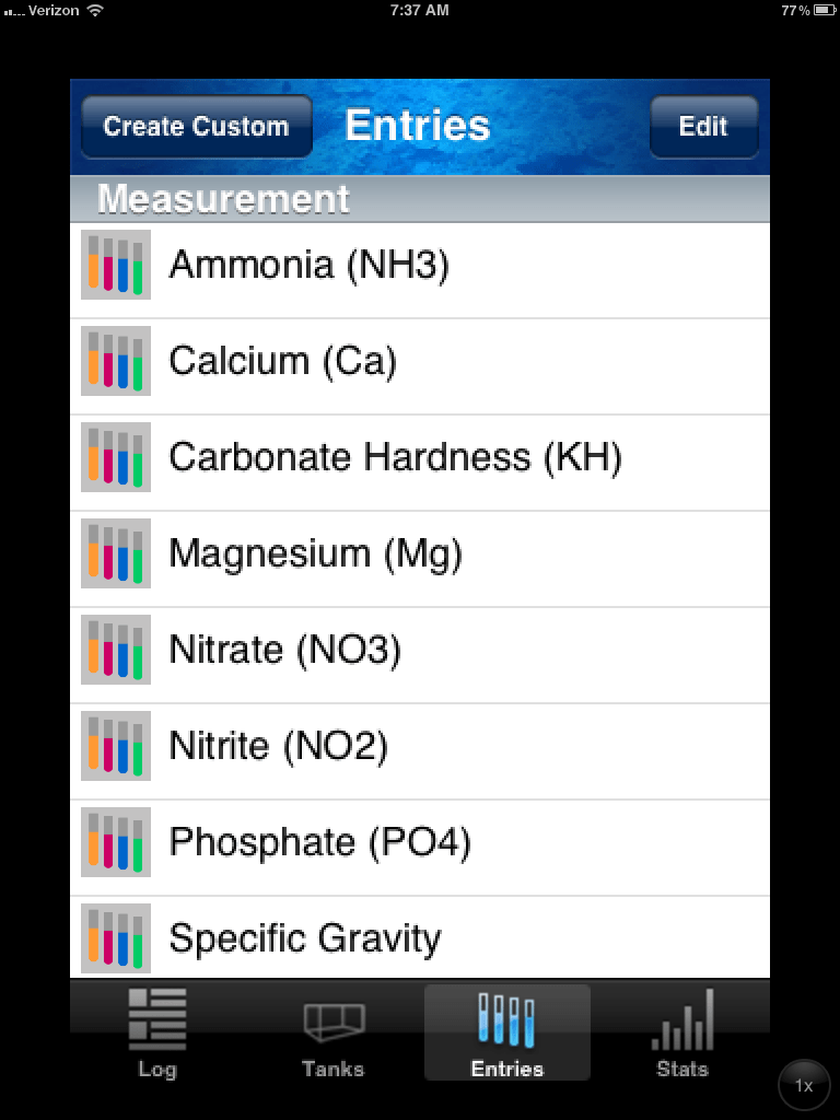 Reef Tank Pro is a new aquarium logging and management for iPhone and