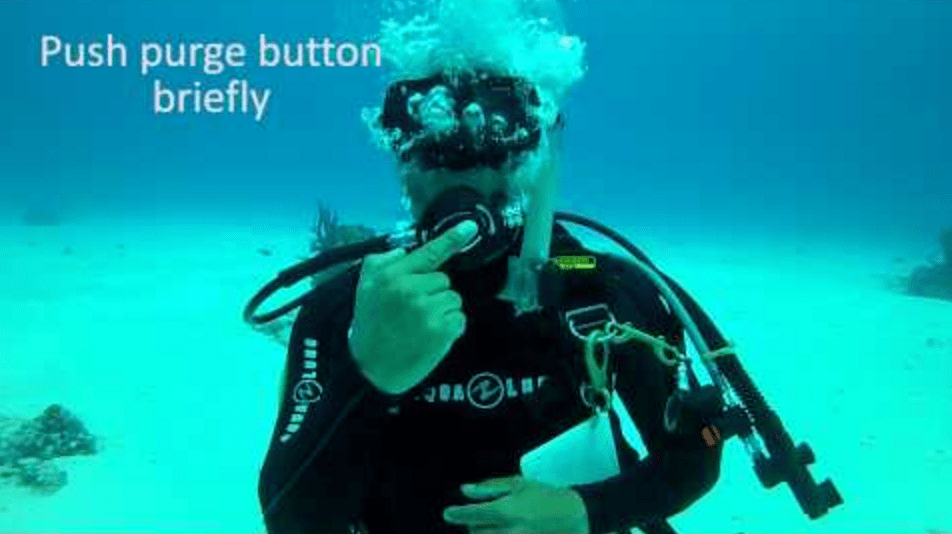 How To Clear Your Scuba Regulator Underwater Reef Builders The Reef