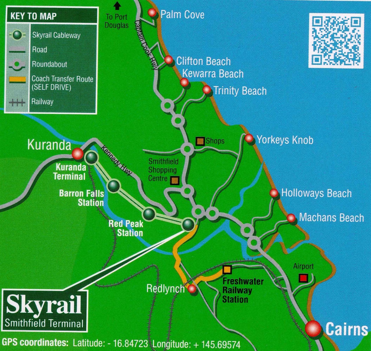 Take a journey on Skyrail to the Kuranda Village Reef Gateway