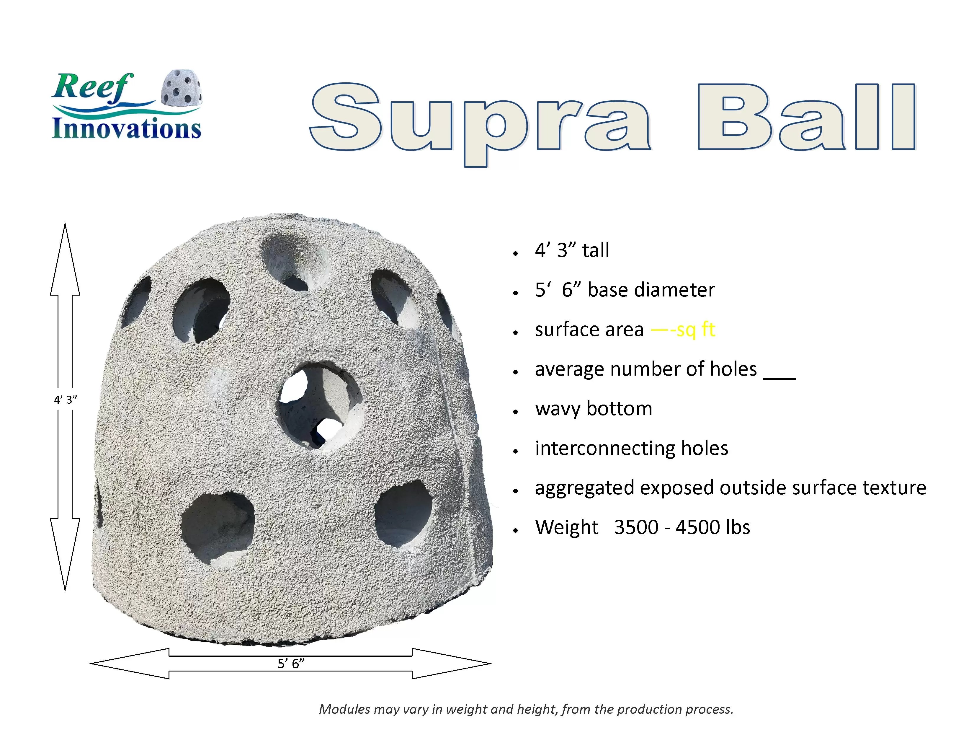 Supra Ball Reef Innovations