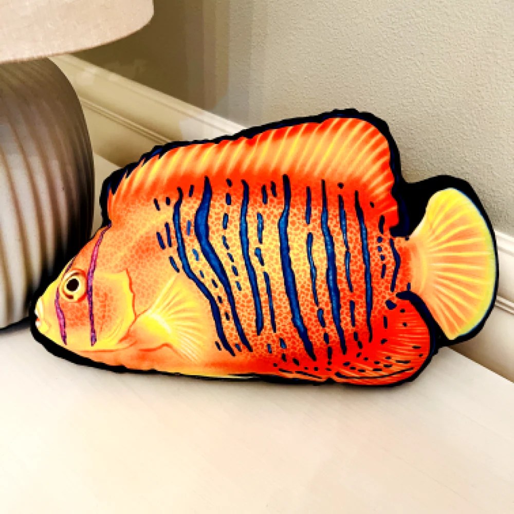 Clarion Angelfish Pillow Reef of Clowns LLC