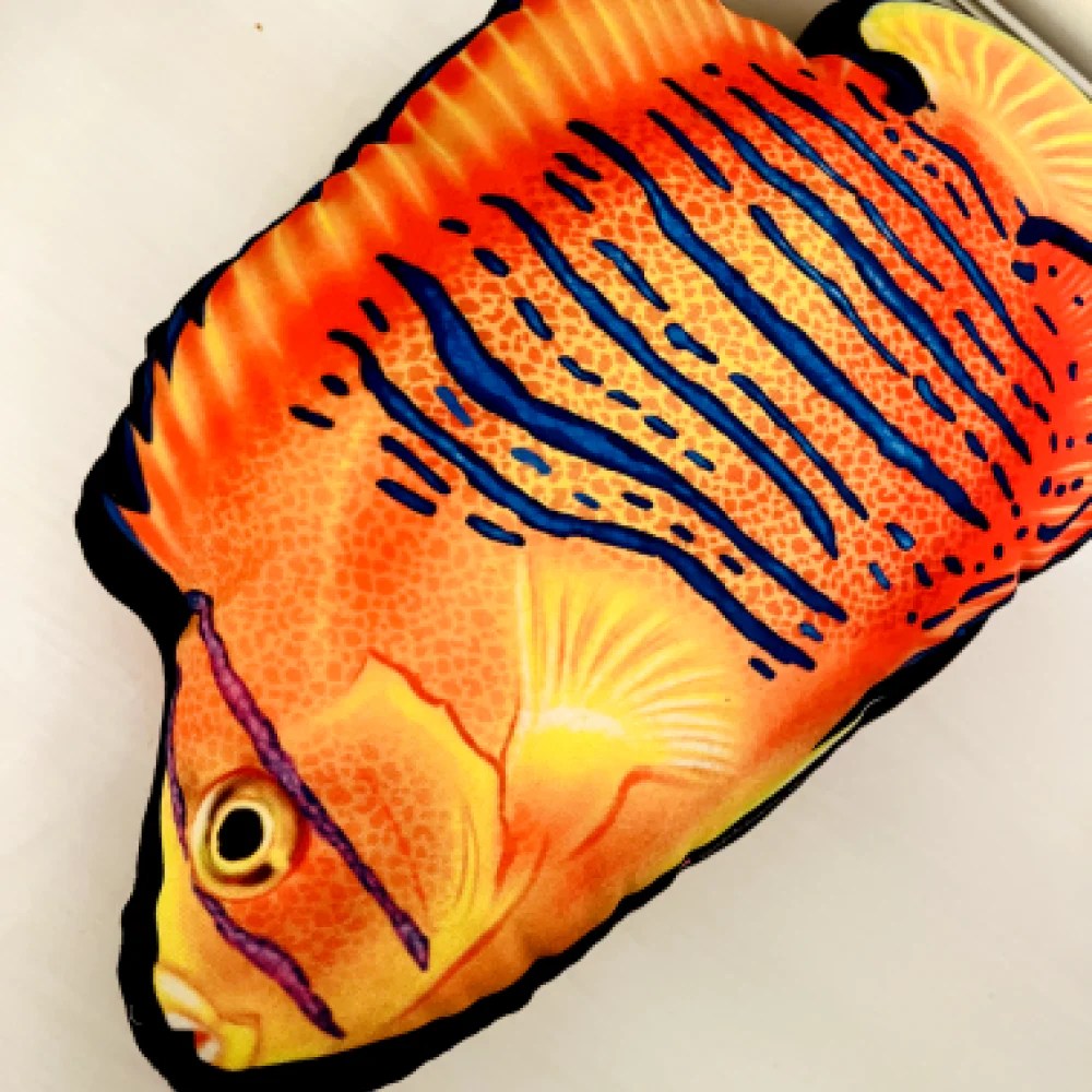 Clarion Angelfish Pillow Reef of Clowns LLC
