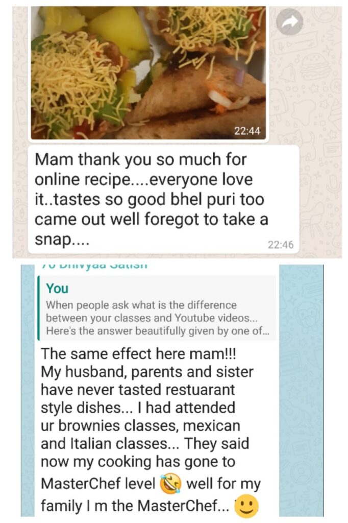 Online LIVE Classes Reema Swad Cooking Classes