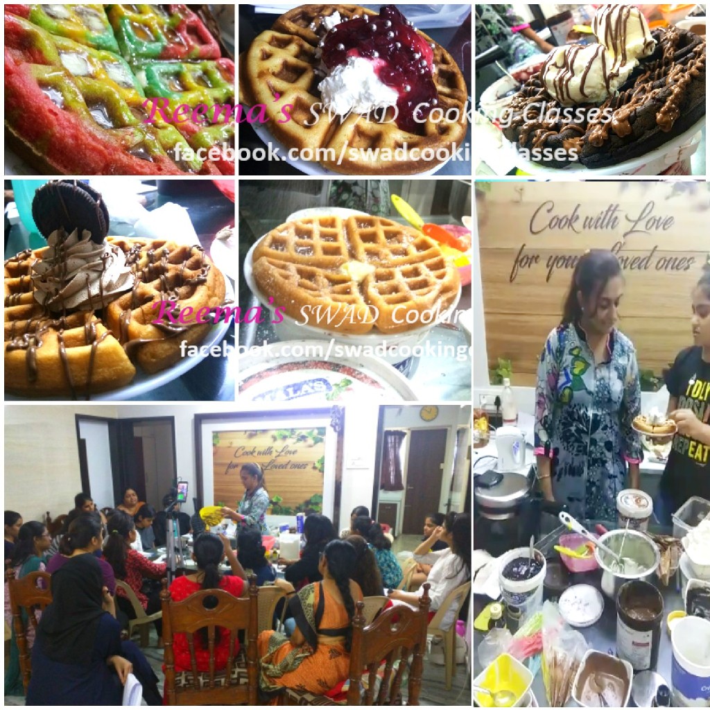 Waffle Making Reema Swad Cooking Classes