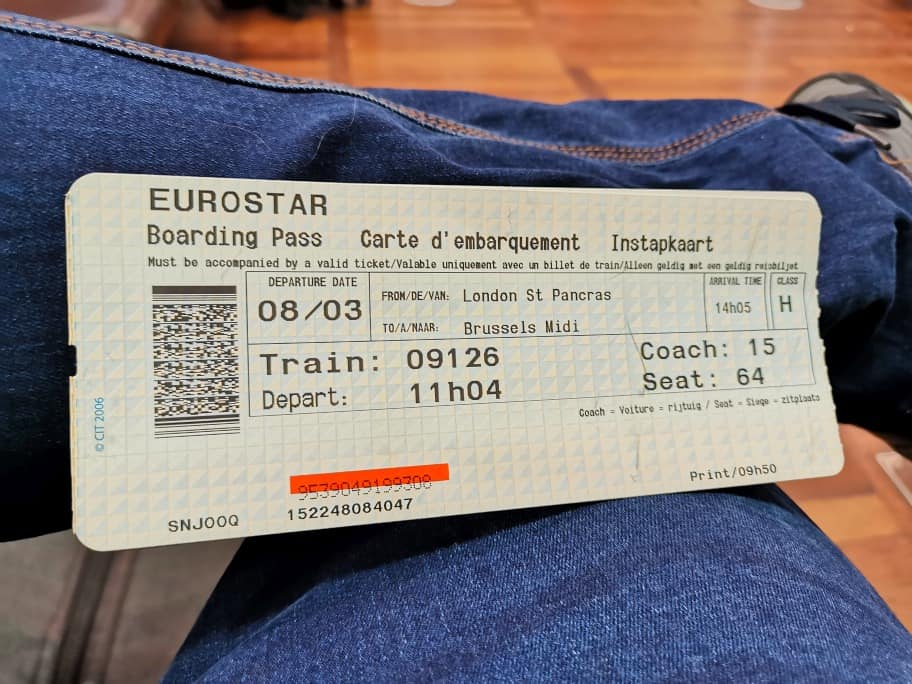 Eurostar Boardkarte